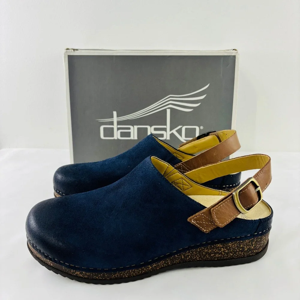 New Dansko Merrin Blue Slingback Mule Comfort Shoes Women's Size 42 | 11.5 - Picture 1 of 10